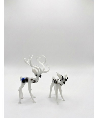 Geyik Çifti Cam Obje