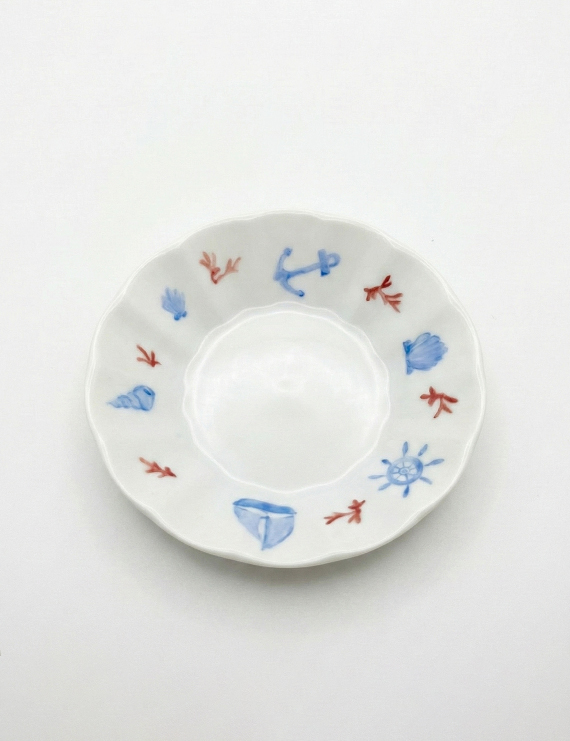 Deniz Temalı Çay Tabağı