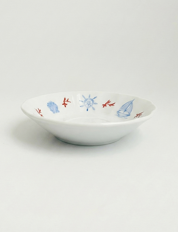 Deniz Temalı Çay Tabağı