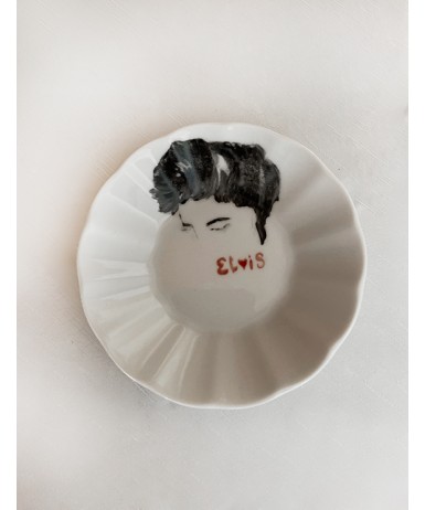 Elvis Presley Temalı Çay Tabağı