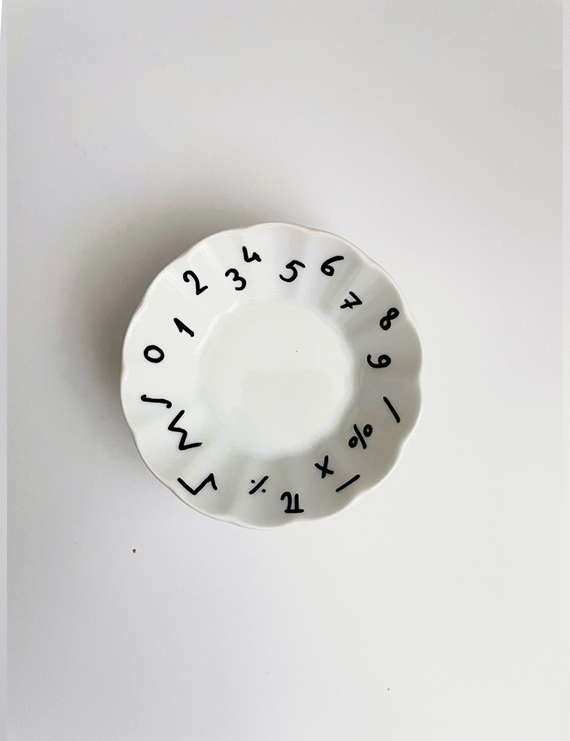 Matematik Temalı Çay Tabağı