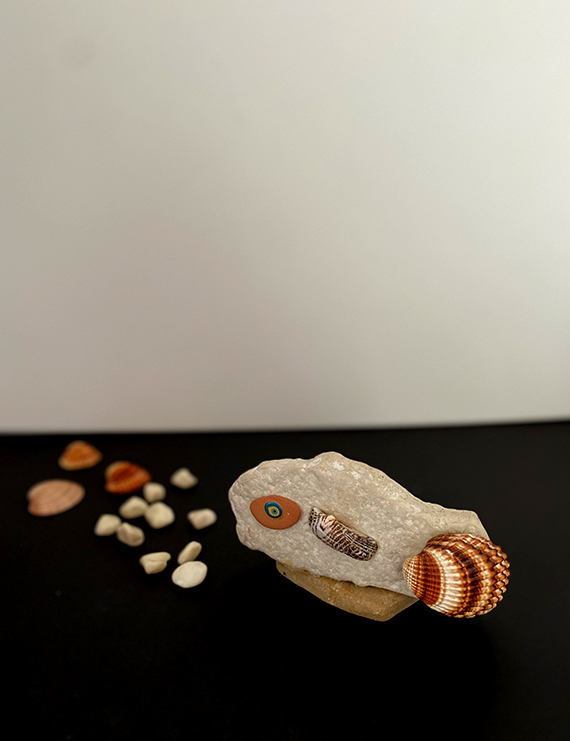 Nazar Boncuğu Temalı Doğal Taş Balık