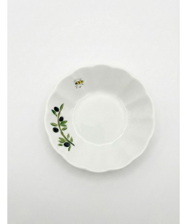 Zeytin Dalı Temalı Çay Tabağı