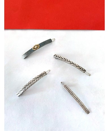 Gümüş Otomatik Saç Tokası