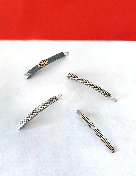 Gümüş Otomatik Saç Tokası