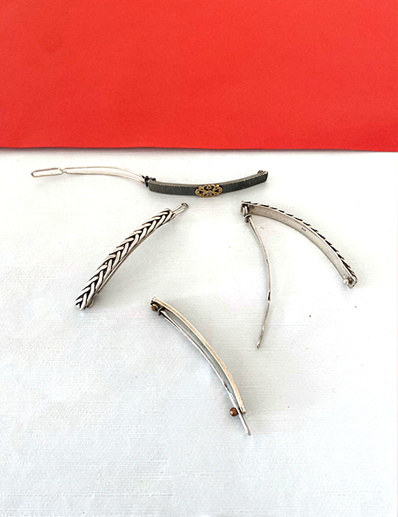 Gümüş Otomatik Saç Tokası