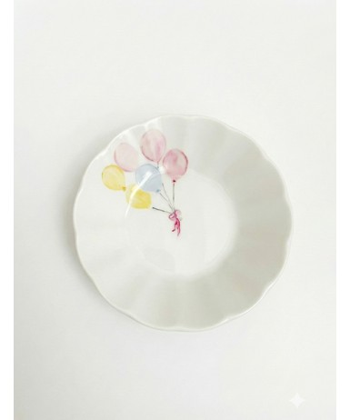 Balon Temalı Çay Tabağı